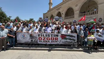 Mardin'de İsrail'e karşı protesto düzenlendi
