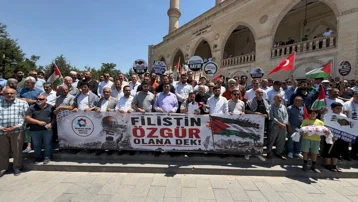Mardin'de İsrail'e karşı protesto düzenlendi