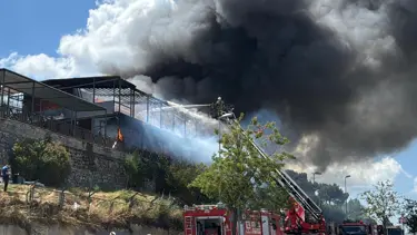 Maltepe'de iki katlı restoranda yangın