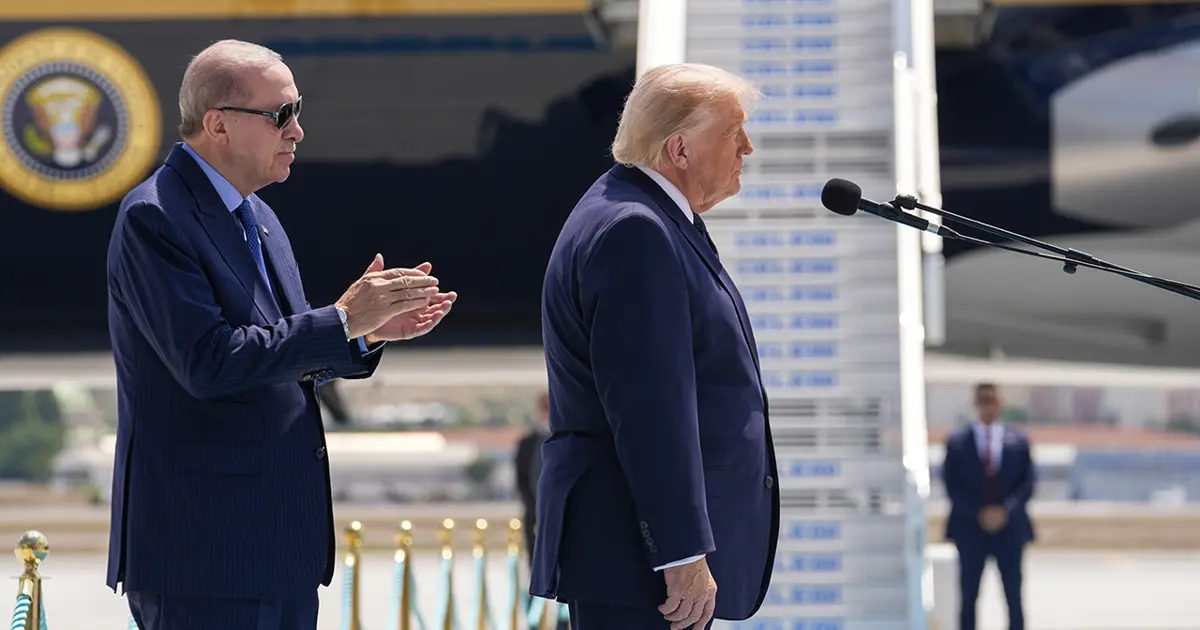 ABD Başkanı Trump kendisini karşılayan Türk askerine: "Merhaba asker"