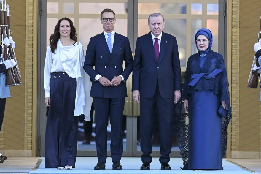 Cumhurbaşkanı Erdoğan ve eşi Emine Erdoğan - Finlandiya Cumhurbaşkanı Alexander Stubb ve eşi Suzanne Innes-Stubb 13