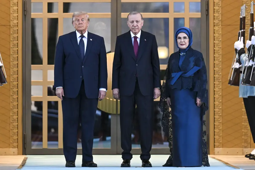 Cumhurbaşkanı Erdoğan ve eşi Emine Erdoğan - ABD Başkanı Donald Trump 12