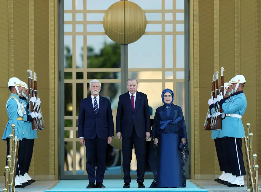 Cumhurbaşkanı Erdoğan ve eşi Emine Erdoğan - Çekya Cumhurbaşkanı Petr Pavel 20