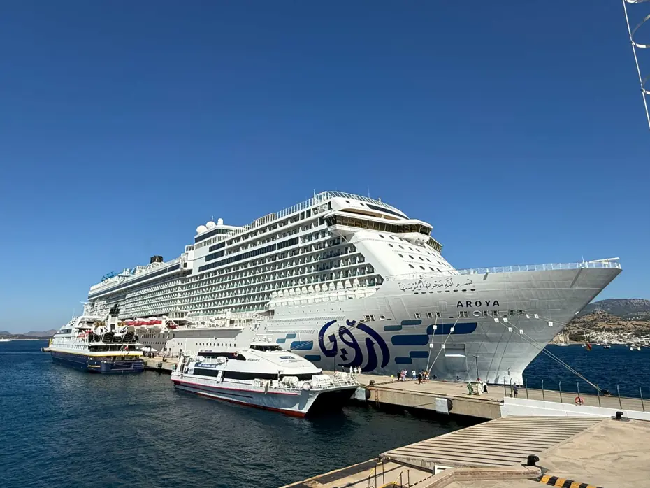 Dev kruvaziyer Bodrum’a binlerce turist getirdi