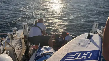 Antalya açıklarında kürek sörfü yaparken sürüklenen 46 kişi kurtarıldı