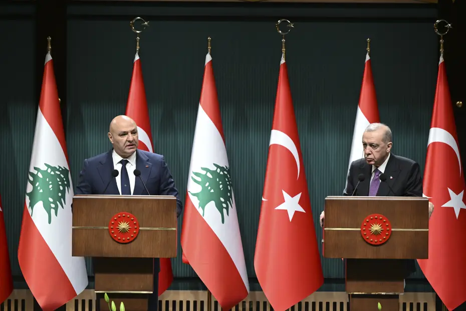 Lübnan Cumhurbaşkanı Ankara'da. Erdoğan: İsrail insanlık suçu işiyor