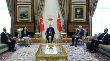 Cumhurbaşkanı Erdoğan DEM Parti heyeti ile görüştü