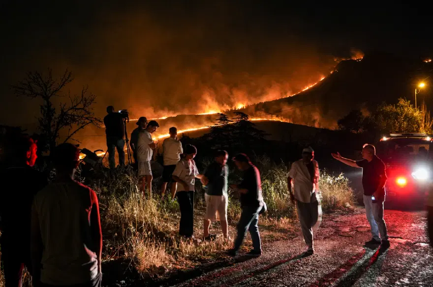Ankara'da ağaçlık alanda yangın. Bir kişi gözaltına alındı 