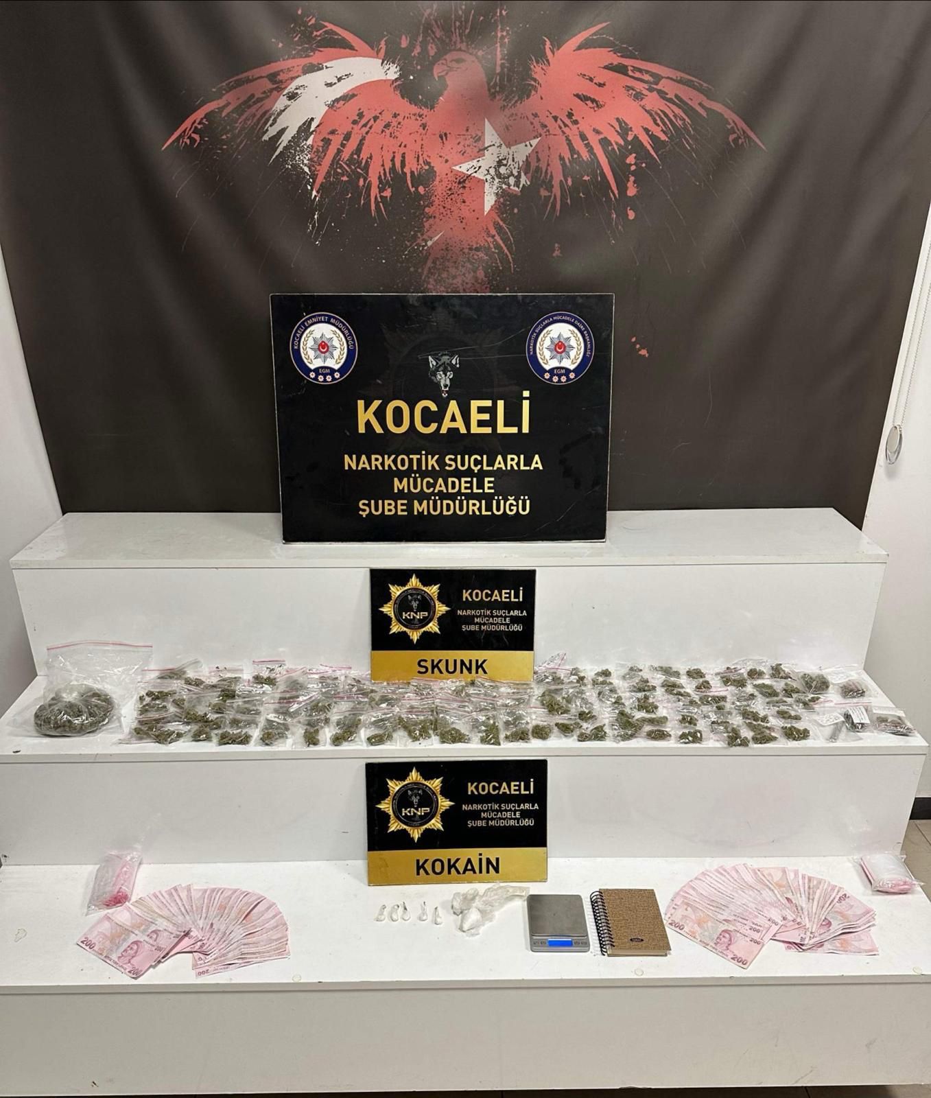 Kocaeli'de uyuşturucu operasyonu. 5 şüpheli tutuklandı