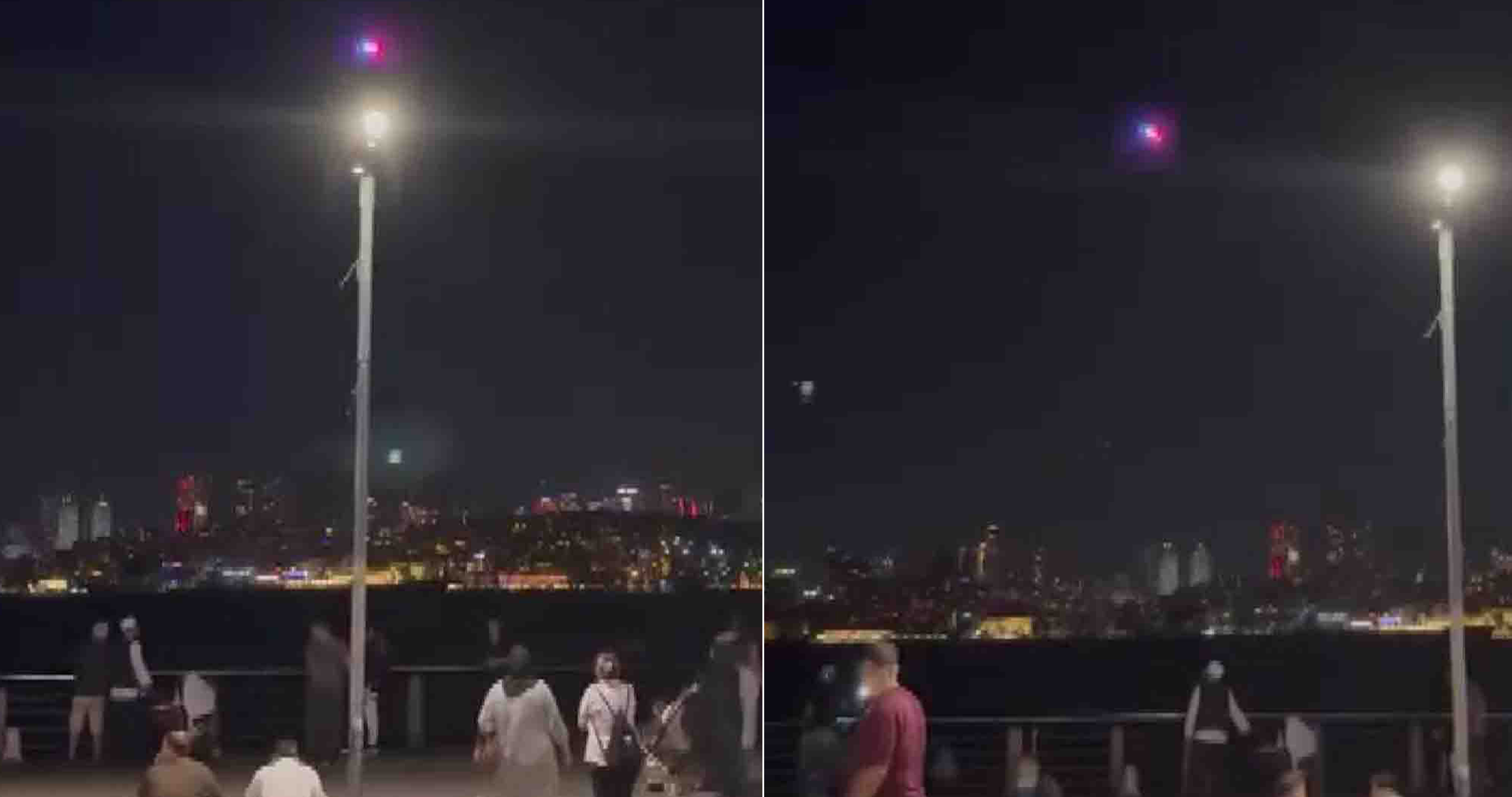 Üsküdar'da sahilde oturanlara polis dronu şoku. "Derhal uzaklaşın"