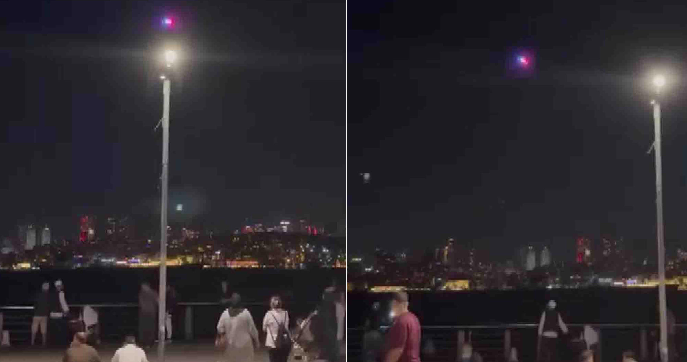 Üsküdar'da sahilde oturanlara polis dronu şoku. "Derhal uzaklaşın"