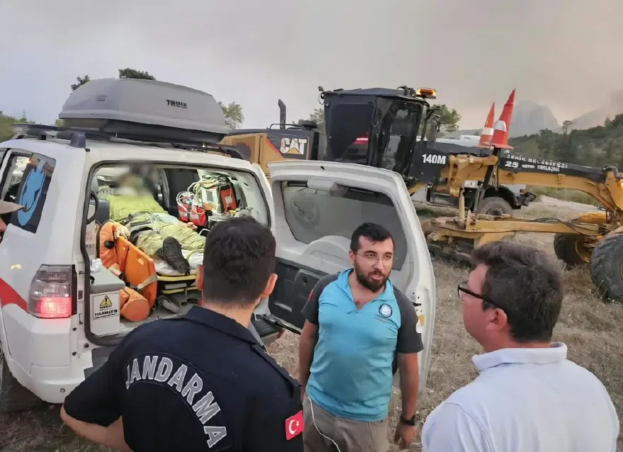 BİR ORMAN İŞÇİSİ HASTANEYE KALDIRILDI 5