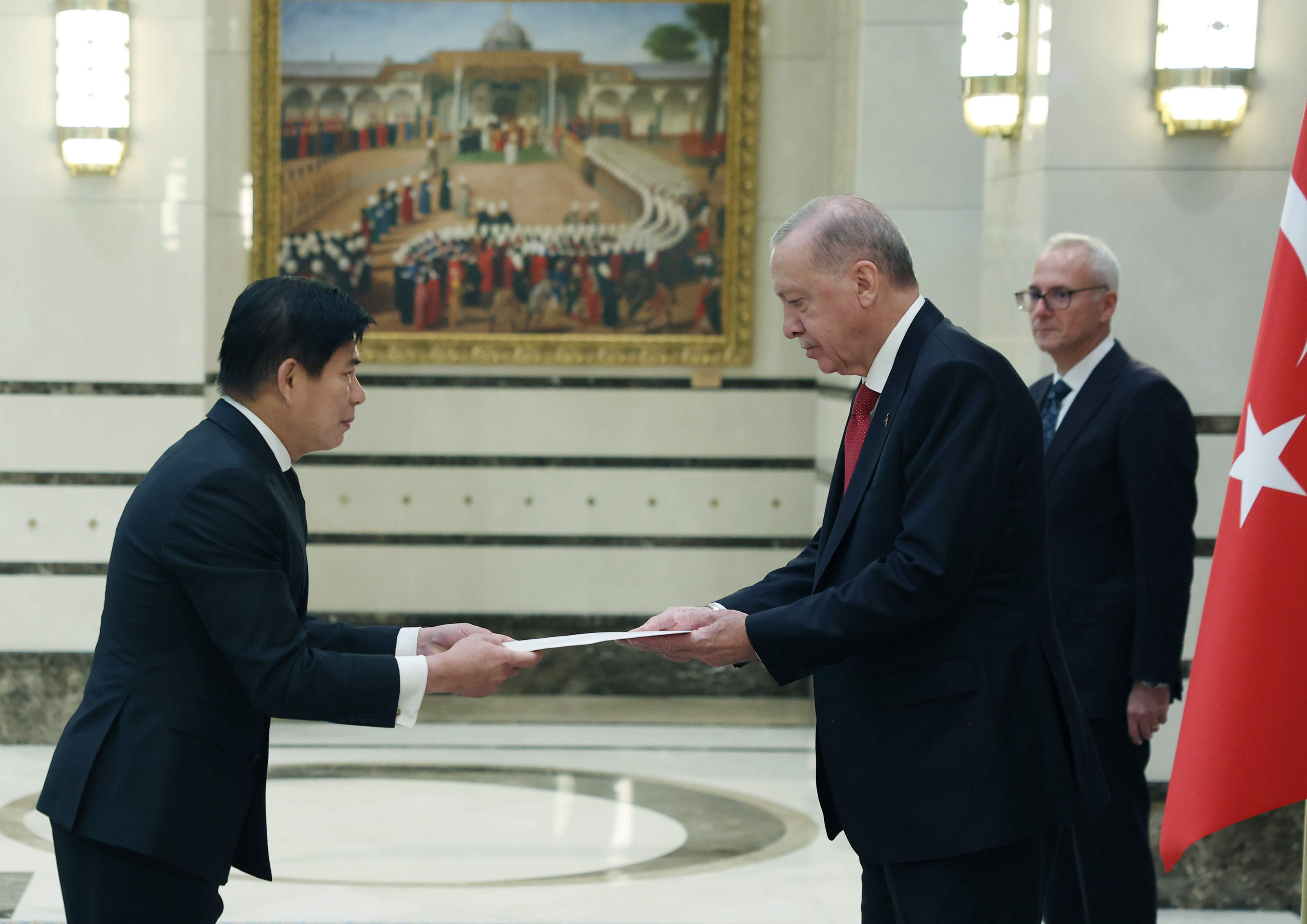 Cumhurbaşkanı Erdoğan, büyükelçilerin güven mektuplarını kabul etti