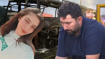 Yanan otobüsten herkesi kurtardı, kızı hayatını kaybetti