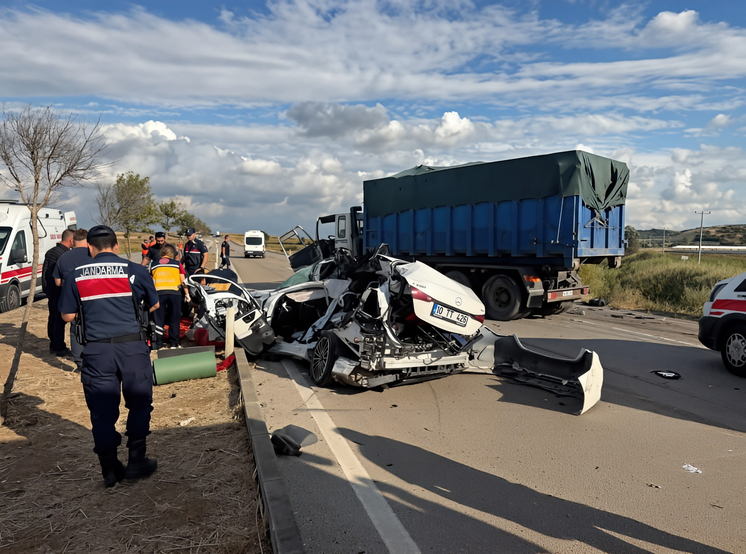 Bursa'da trafik kazasında hamile kadın ile 3 yaşındaki kızı hayatını kaybetti