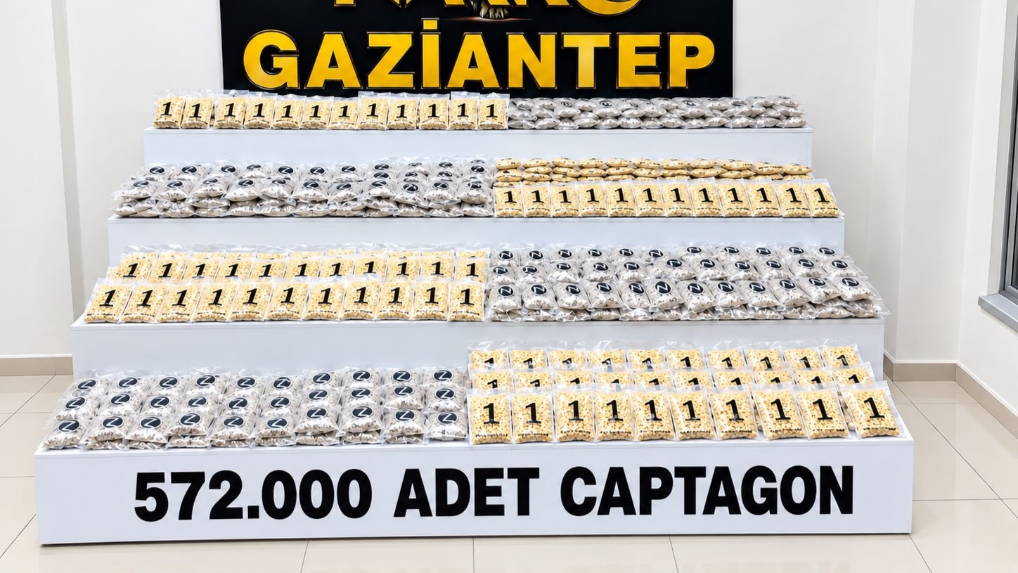 Gaziantep'te binlerce uyuşturucu hap ele geçirildi