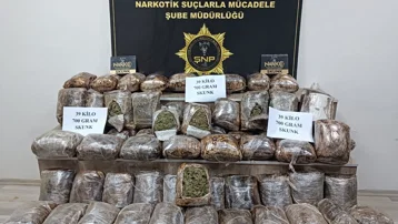 Yolcu otobüsünde 39 kilo 700 gram uyuşturucu ele geçirildi