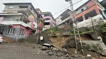 Zonguldak'ta sağanak nedeniyle heyelanlar meydana geldi
