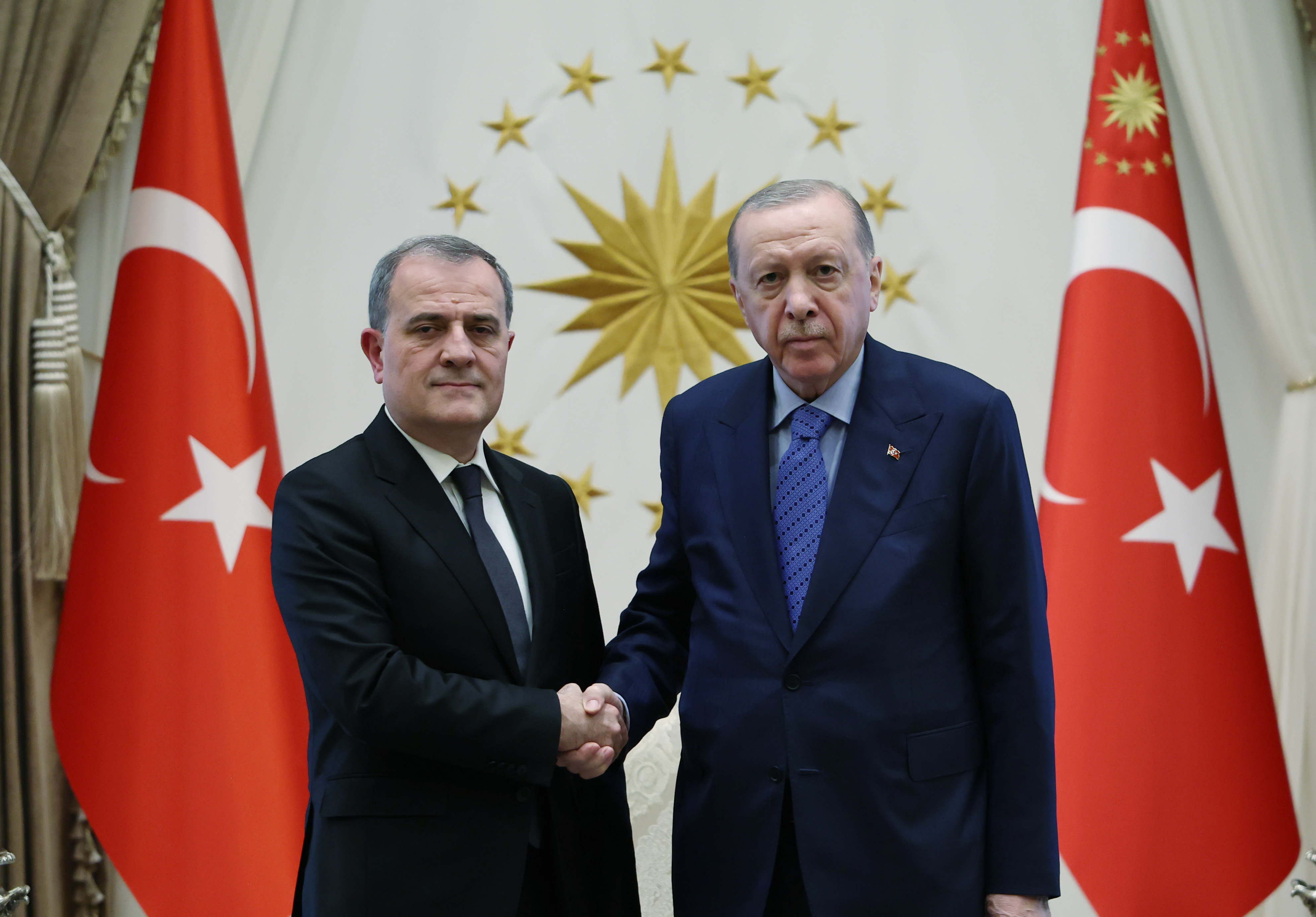 Cumhurbaşkanı Erdoğan, Azerbaycan Dışişleri Bakanı Bayramov ile görüştü
