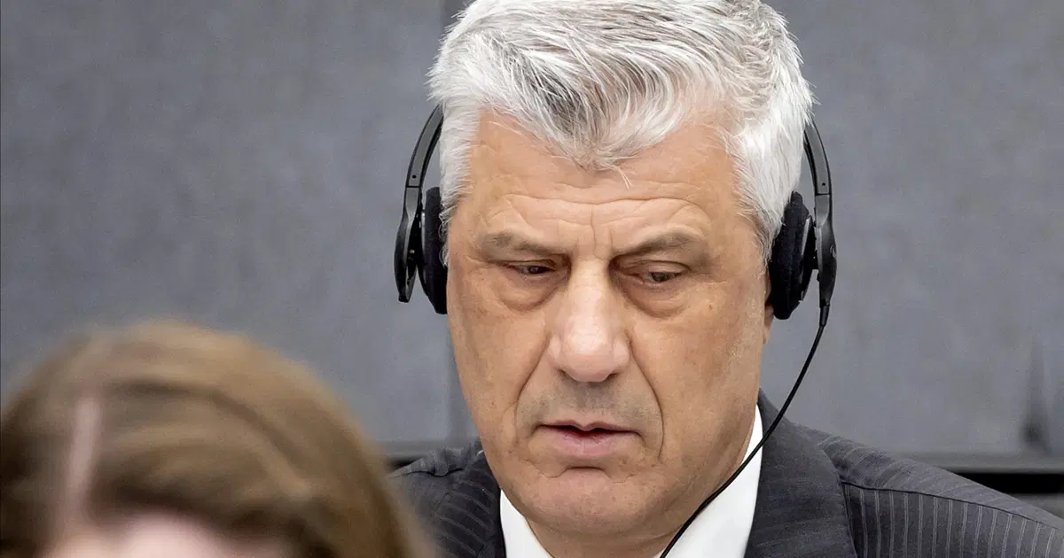 Eski Kosova Cumhurbaşkanı Thaçi’ye 25 yıl hapis cezası