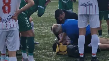 Amatör Lig maçında futbolcu bilincini kaybetti