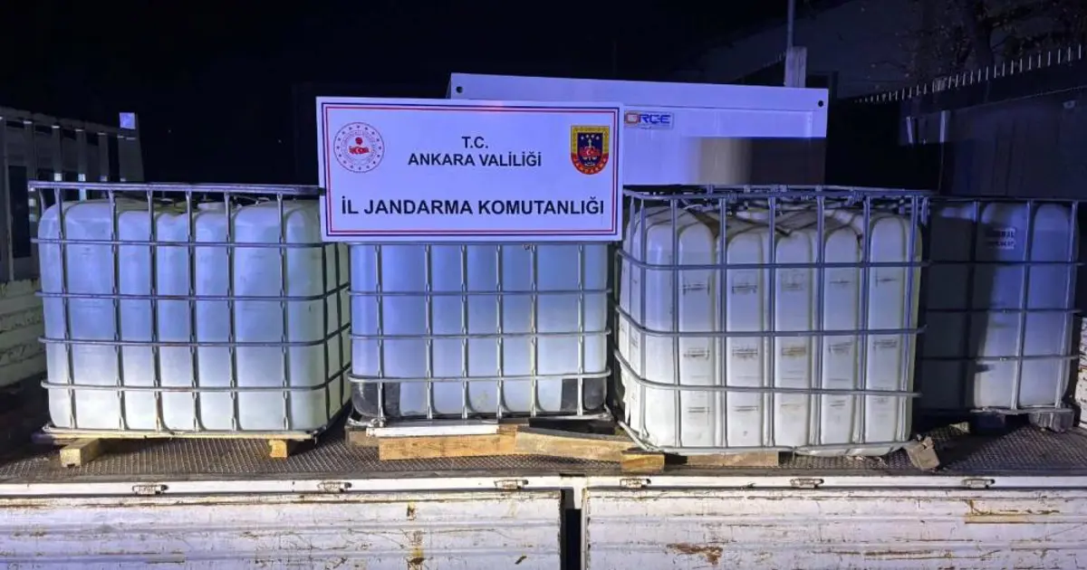 Ankara'da sahte gıda takviyeleri ve tonlarca etil alkol ele geçirildi