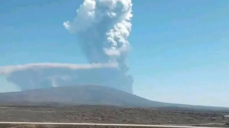 Etiyopya'daki yanardağı 12 bin yıllık uykusundan uyandı