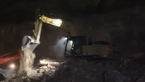 Taş ocağında göçük | Çalışmalar durduruldu 