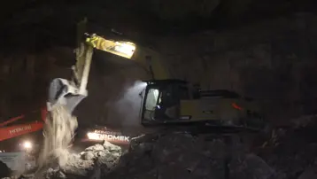 Taş ocağında göçük | Çalışmalar durduruldu 