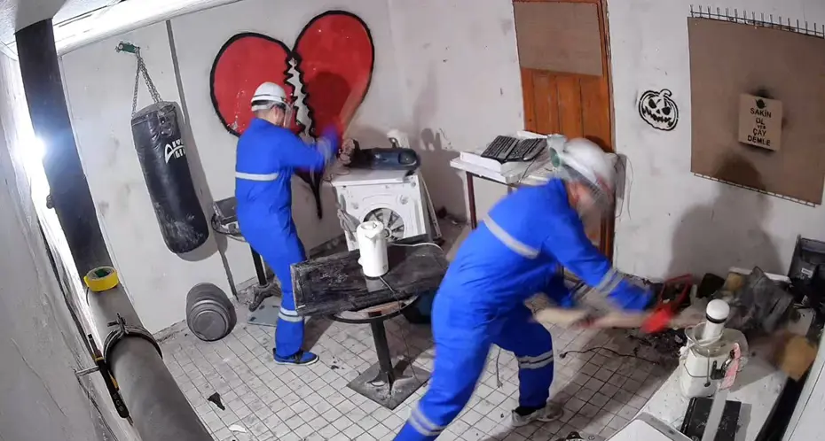 Her şey dahil stres evi. Bin lira verip istediğinizi kırabilirsiniz