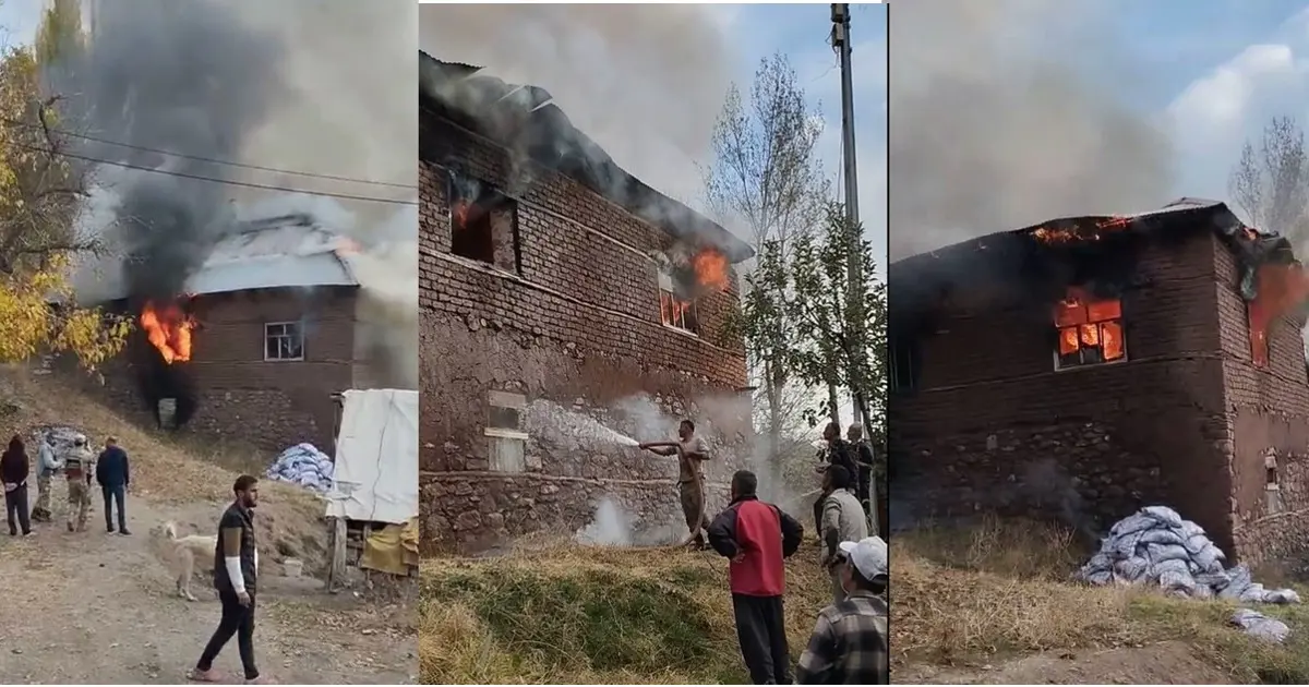 2 katlı evde yangın: Kullanılamaz hale geldi