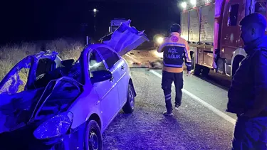 Otomobiller atla çarpıştı: 1 ölü, 7 yaralı