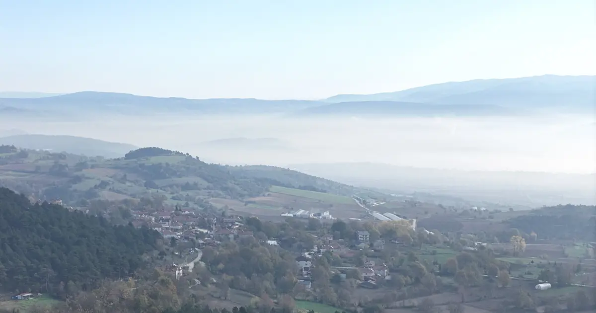 Bolu'da "sis denizi" manzarası
