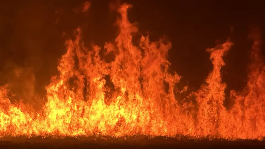 Yüksekova'da kuş cennetinde yangın: Yerleşim yerlerini tehdit ediyor 1