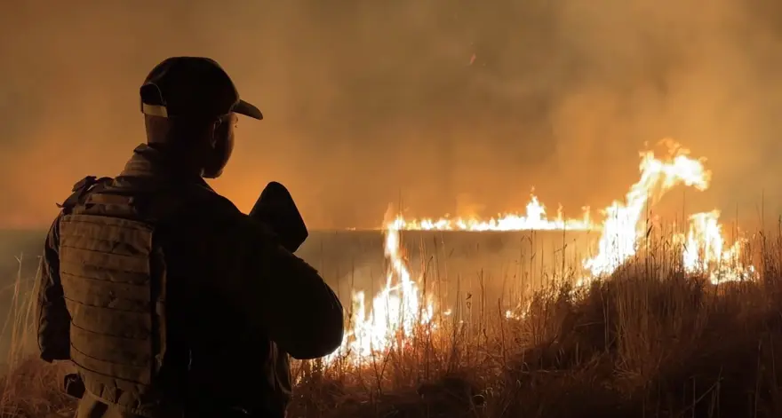 Yüksekova'da kuş cennetinde yangın: Yerleşim yerlerini tehdit ediyor 2