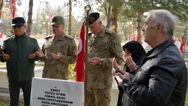 Şehidin silah arkadaşlarından 34 yıllık vefa