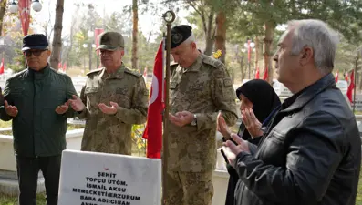 Şehidin silah arkadaşlarından 34 yıllık vefa