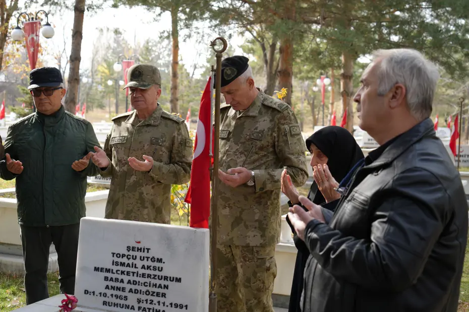 Şehidin silah arkadaşlarından 34 yıllık vefa