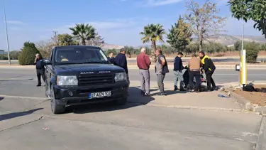 Kilis'te cip ile motosiklet çarpıştı motosiklet sürücüsü ağır yaralandı