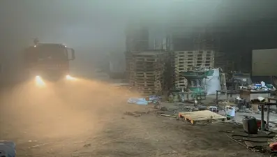 Edirne’de palet fabrikasında yangın