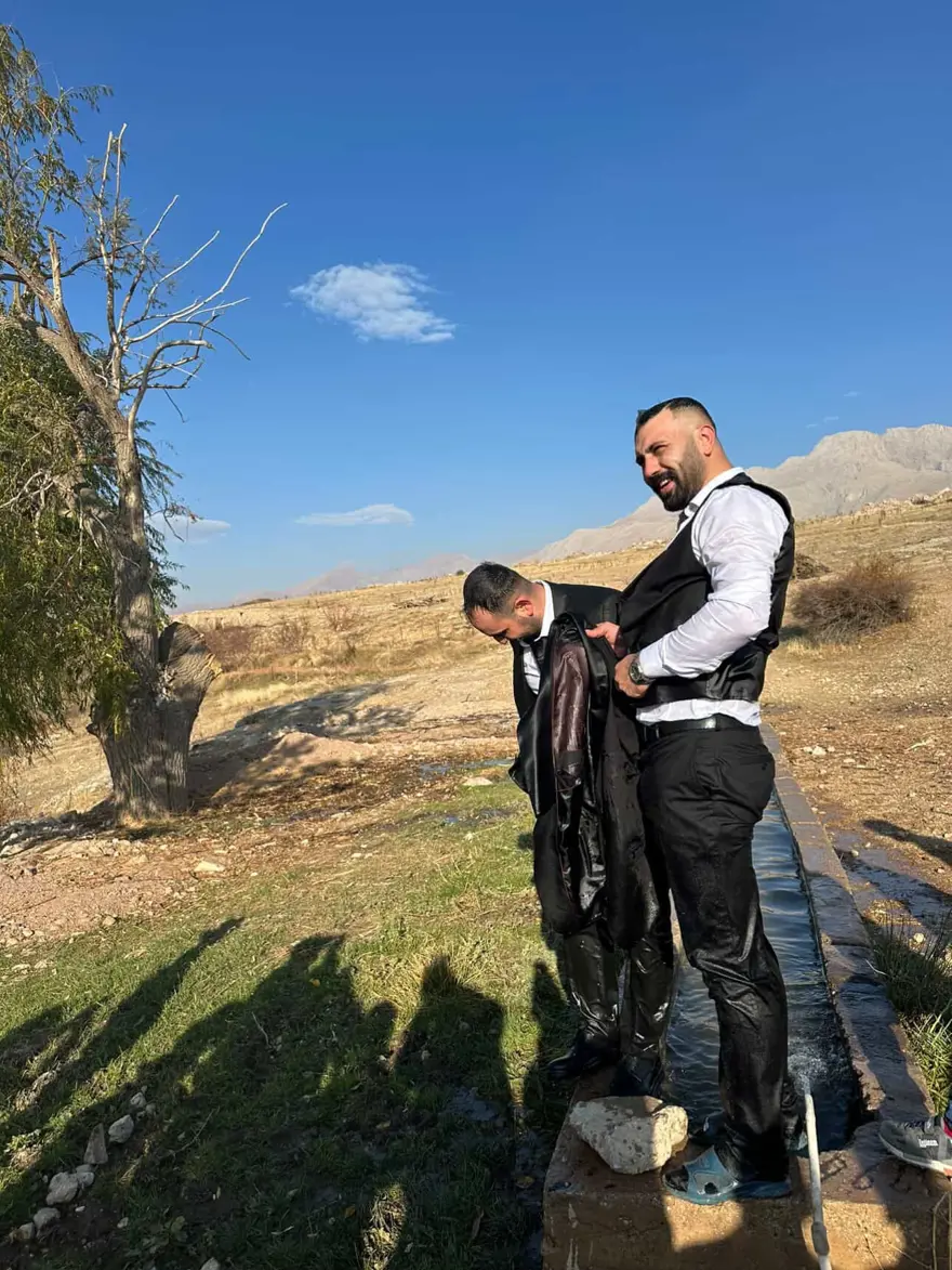 "Damat serinletme" garip anlara sahne oldu 1