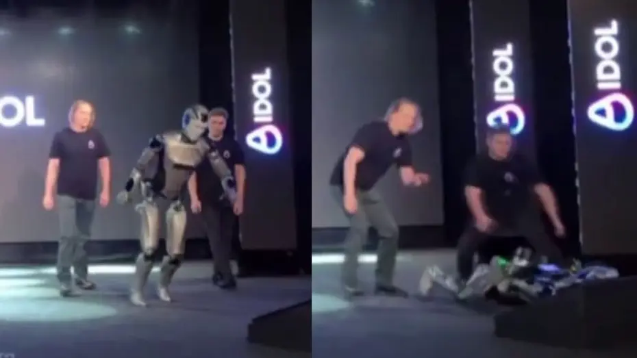 Rus robot tanıtımda nakavt oldu 