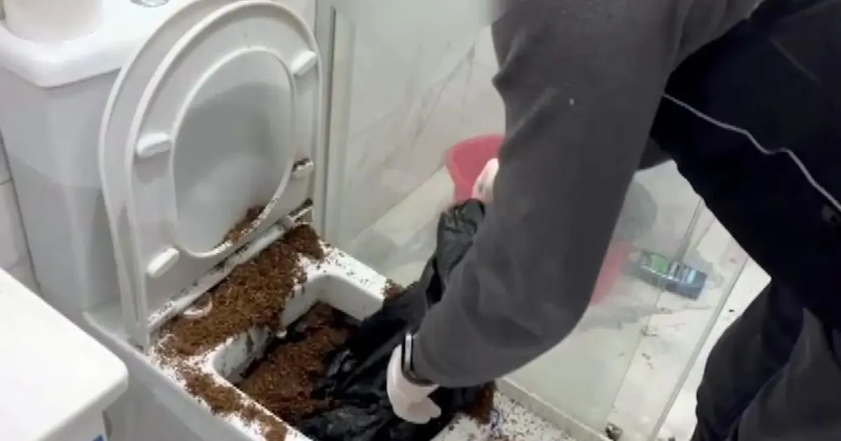Polis baskınında film gibi an: Klozete döktüler