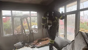 Hatay'da ev yangını: 1 kişi dumandan etkilendi