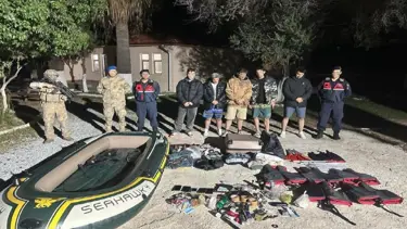 Yunanistan'a geçmeye çalışan 5 kaçak göçmen yakalandı
