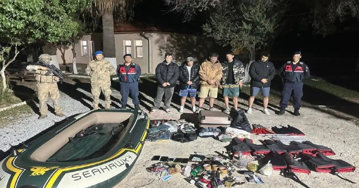 Yunanistan'a geçmeye çalışan 5 kaçak göçmen yakalandı
