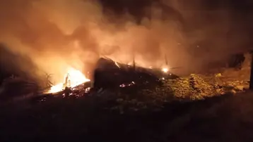 Çorum’da korkutan yangın, ev ve samanlık küle döndü 