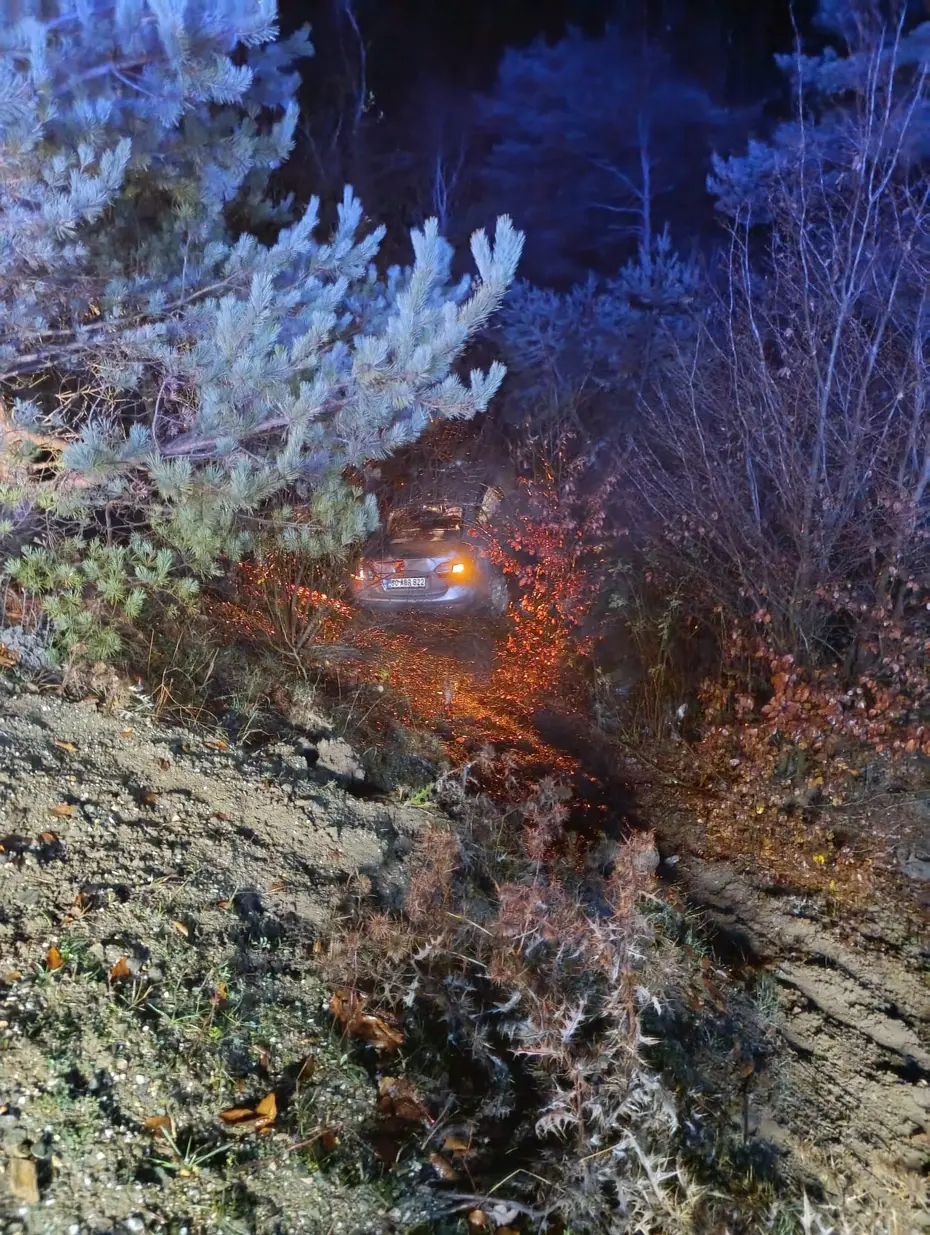 Alkollü sürücü şarampole yuvarlandı