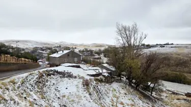 Bitlis'te köyler beyaza büründü