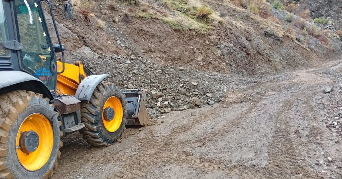Siirt’te sağanak yağış heyelana neden oldu